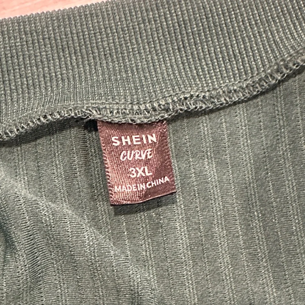 SHEIN Curve Sz 3X Forest Green Ribbed Utility Jacket - Picture 7 of 10